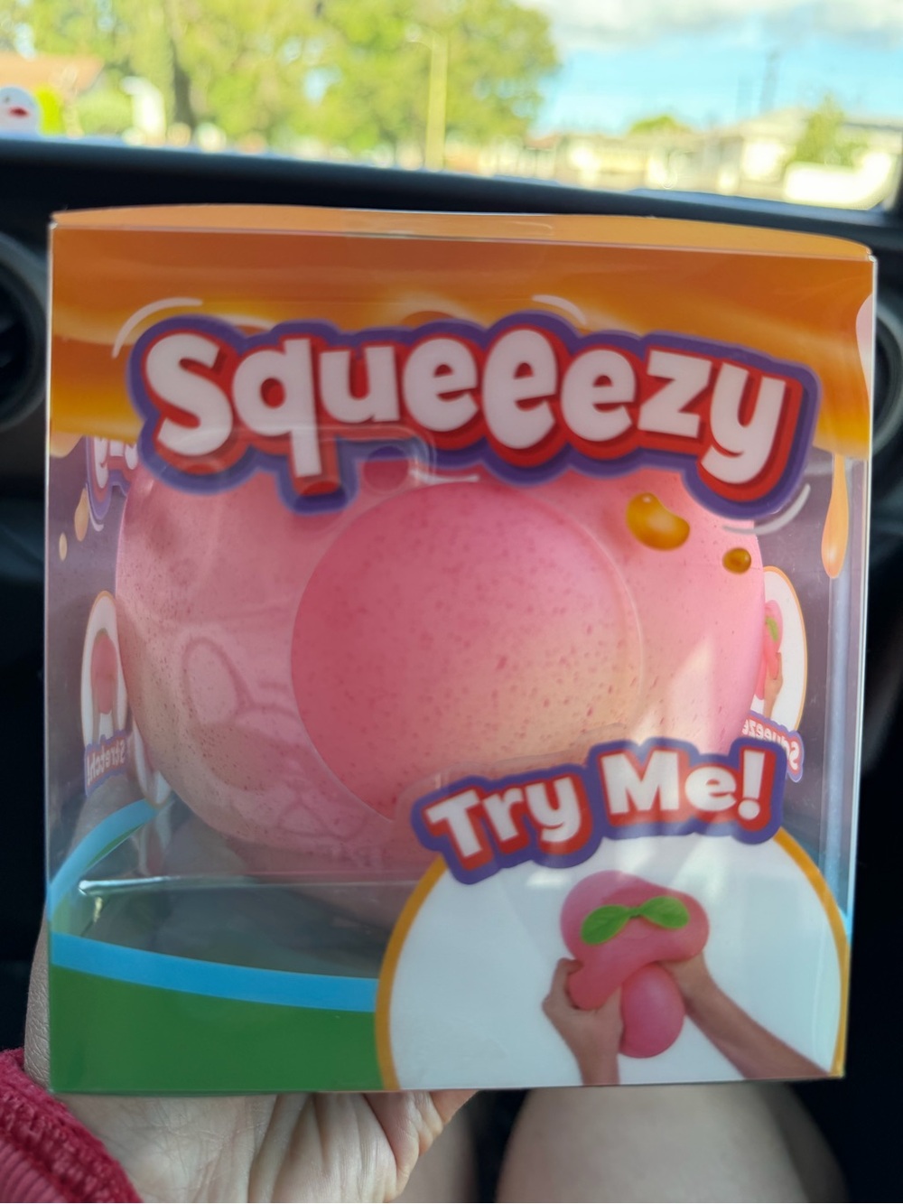 Sunny Days Squeezy JUMBO PEACH Squishy Fidget Toy Viral
